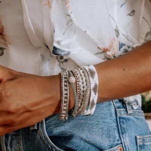 Victoria Emerson Attica Boho Cuff Bracelet 7.5”